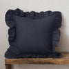 Ruffled Pillow Cover With Core Linen Pillow Living Room