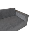 Sofa-in-a-Box, Memory Foam 3-Seater Couch, No Installation & Easy To Transport, Deep Seat Modern Sofa With Corduroy Fabric, Couch For Living Room, Bedroom, Apartment, Home Office,gray