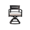Outdoor Patio Aluminum Swivel Rocker 2PCS With Outdoor-grade Sunbrella Fabric Cushions, Ember Black
