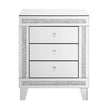 21.5 Inch X15.8 InchX26.8 InchSilver Mirror Three Drawer Cabinet,Multi Functional Storage Cabinet