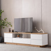 Modern TV Stand For Up To 80'' TVs, Media Console With Multi-Functional Storage