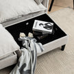 Convertible Combination Sofa Sofa UShaped Sofa With Footstools With Storage Gray Sofa For Living Room, Living Room Bedroom Office Small Space 2 Seater Combination Sofa