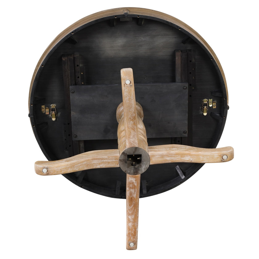 Modern Dining Table Set For 4 - Round Table & 4 Chairs, 5 Piece Kitchen Set