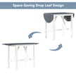 TOPMAX 3-Piece Wood Counter Height Dining Set With 2 Upholstered Chairs