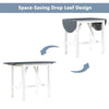 TOPMAX 3-Piece Wood Counter Height Dining Set With 2 Upholstered Chairs