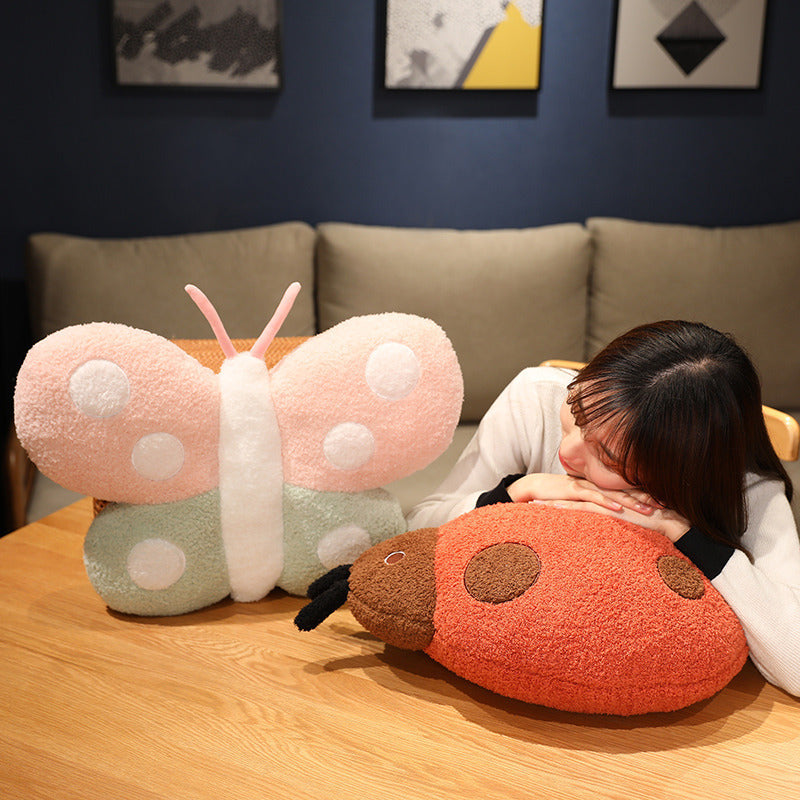 Beetle Bee Butterfly Throw Pillow Plush Toy Figurine