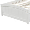Twin Size Platform Bed With Two Drawers, White