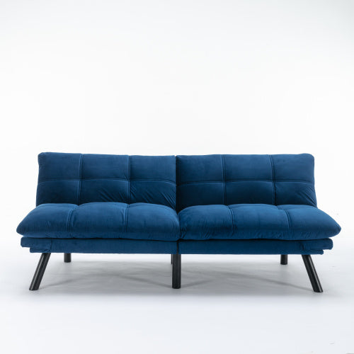 Navy Blue Convertible Folding Modern Sofa Bed