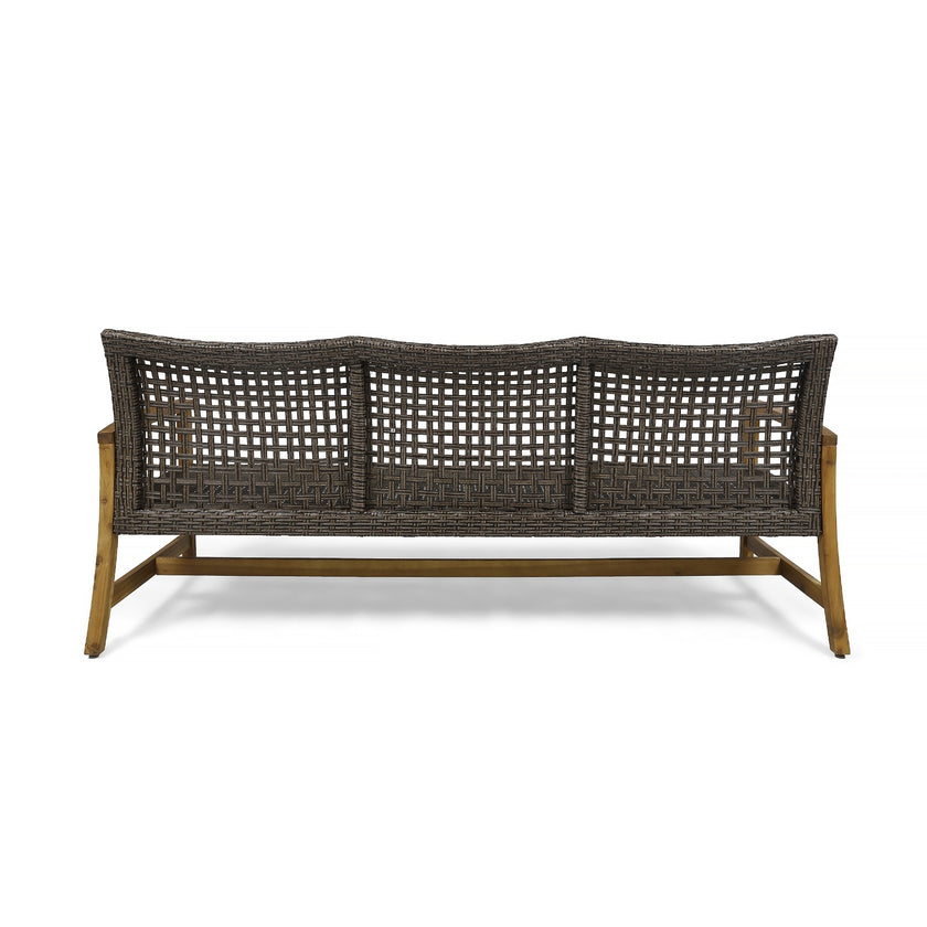 HAMPTON WOOD   WICKER 3 SEATER