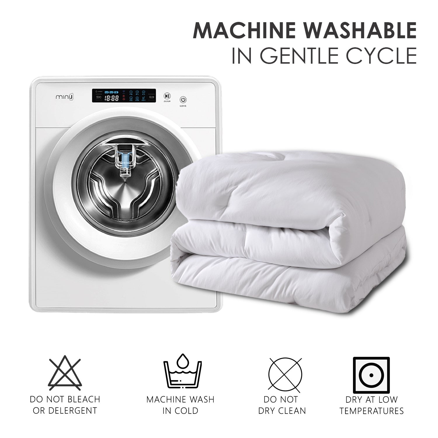 Polyester Brushed Single Quilt Core, Dot Quilting, Microfiber Filling, Suitable For All Seasons, Down Quilt Alternative, Breathable And Warm,CPC Children Certified