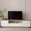 Modern TV Stand For Up To 80'' TVs, Media Console With Multi-Functional Storage