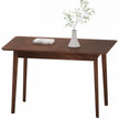 47.2 Rectangle Dining Table For 4, MidCentury Modern Kitchen Table With Rubber Wood Legs For Dining Room, Walnut