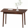 47.2 Rectangle Dining Table For 4, MidCentury Modern Kitchen Table With Rubber Wood Legs For Dining Room, Walnut