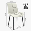 Leather Dining Chair With Metal Legs