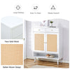 Modern Minimalist Storage Cabinet, Rattan Shoe Cabinet, Bed Top Cabinet. Beautiful Shape, Suitable For Corridors And Living Rooms
