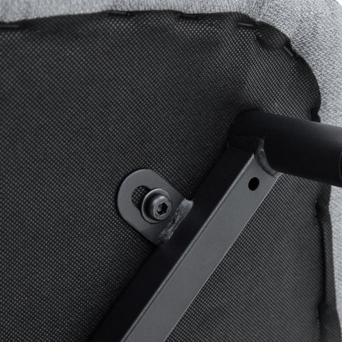 Comfortable Linen-Cotton Dining Chair Set - Six Pieces In Light Gray.Integrated Seat And Backrest,Linen-Cotton Material,Modern Home Matching.