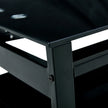 Glass Lift Top Coffee Table, 2-Layer Tempered Glass, Modern Simple, Black