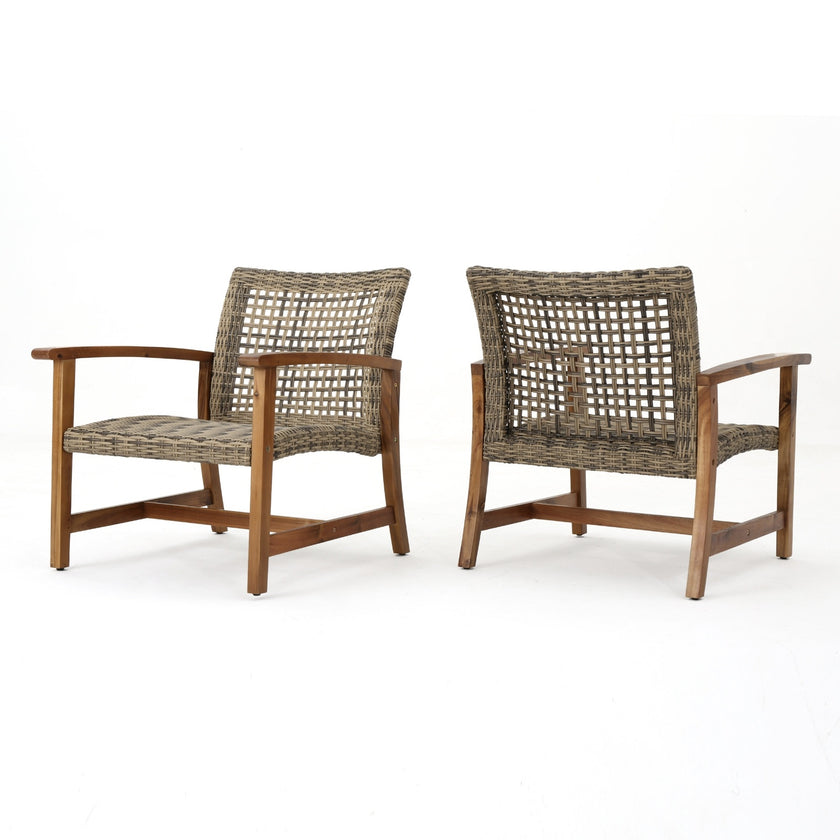 HAMPTON WOOD   WICKER CLUB CHAIR