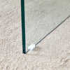 Natural Style Square MDF Coffee Table - 31.5x31.5 With Tempered Glass Legs.Density Board Sticker,Reinforced Glass