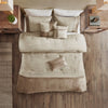 7 Piece Faux Suede Comforter Set