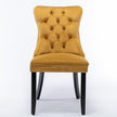 Modern High-end Plush Solid Wood Contemporary Velvet Cushioned Dining Chair