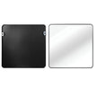 30 In X 30 In Black Metal Framed Square Bathrrom Mirror For Wall.