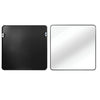30 In X 30 In Black Metal Framed Square Bathrrom Mirror For Wall.