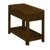 25 Inch Rectangular Farmhouse Coffee Table With Storage Rack