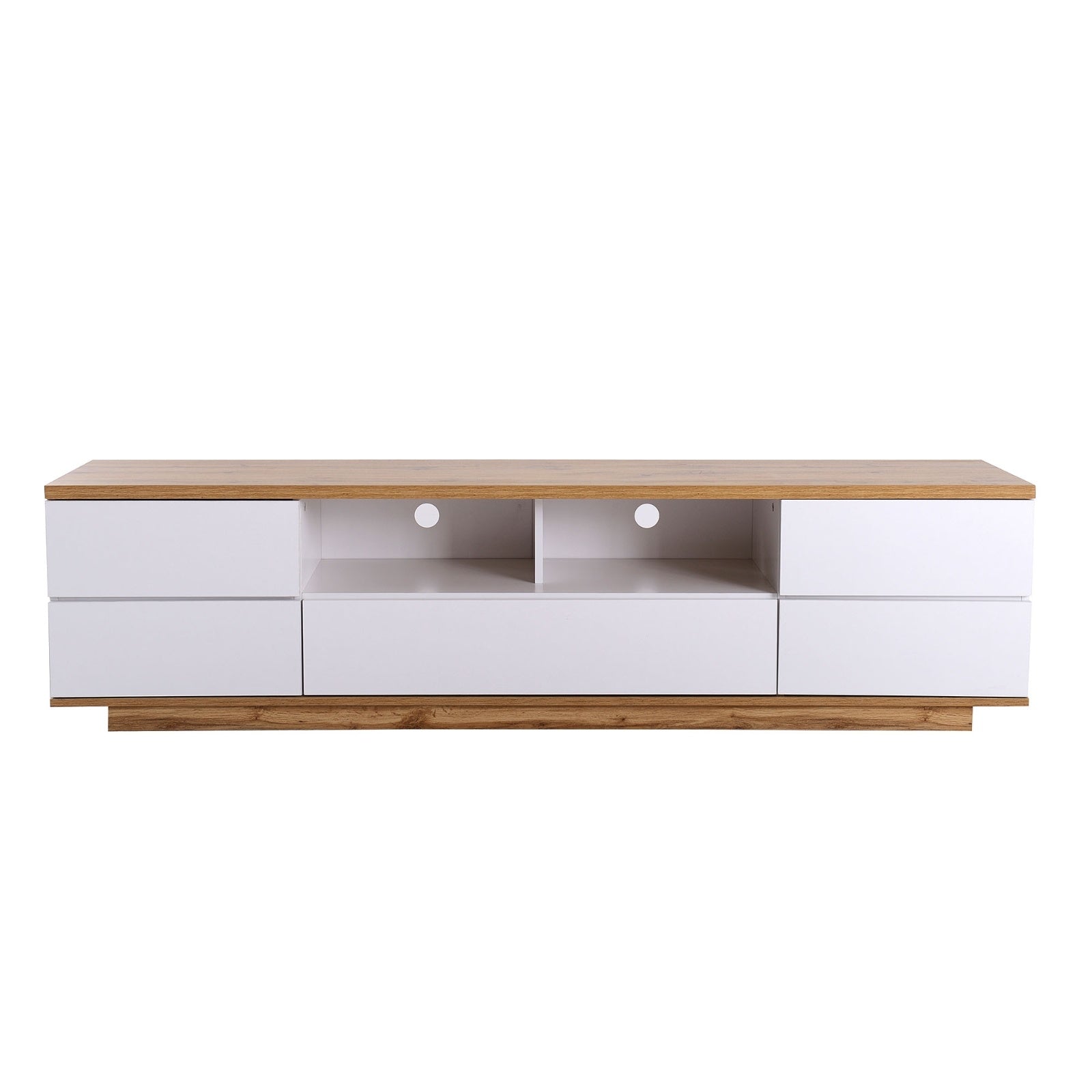 Modern TV Stand For Up To 80'' TVs, Media Console With Multi-Functional Storage