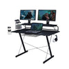 Techni Sport TS-200 Carbon Computer Gaming Desk With Shelving, Black