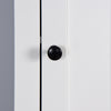 Bathroom Floor Cabinet 2 Doors 6 Shelves Wooden Storage 15.75x11.81