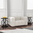 2 Piece Vintage Industrial Wheel Design Side Table