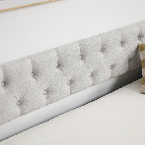 The Double Sofa Bed Has A Double Roller Upholstered Tufted Sofa Bed Unavailable Platforms- Temu