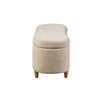 Boucle Flip Top Storage Bench Taupe See Below