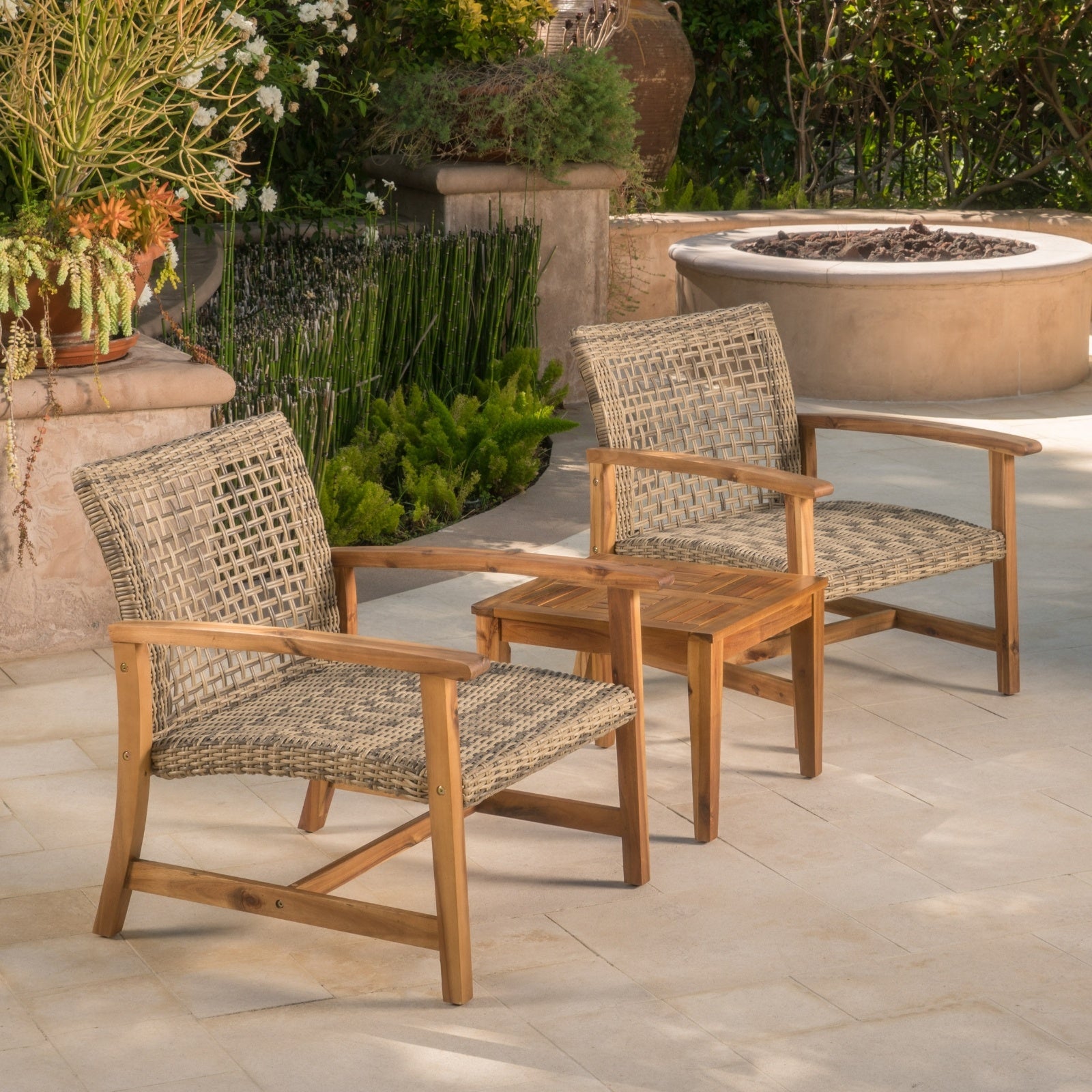 HAMPTON WOOD   WICKER CLUB CHAIR