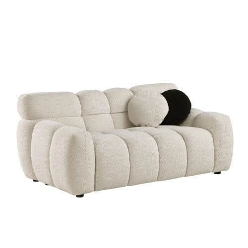 64.96 Length ,35.83 Deepth ,human Body Structure For USA People, Marshmallow Sofa,boucle Sofa ,2 Seater