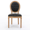 French Style Solid Wood Frame Antique Painting, PU Artificial Leather Decoration