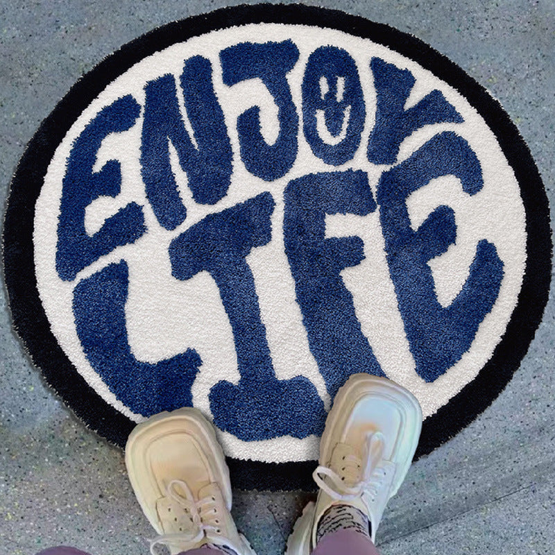 Modern Minimalist Home Round Thickened Carpet