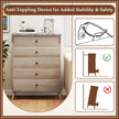 Farmhouse Chest Dresser Of Drawers Tall Storage Organizer