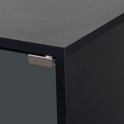 Shoe Box With RGB LED Light, Wooden Stackable Shoe Storage Box With Glass Door, Shoe Storage Bin Shoe Display Case For Sneakers  4 Tier-1