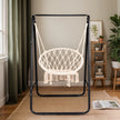 Black Hooked Hanging Chair Frame, Excluding Hanging Chair