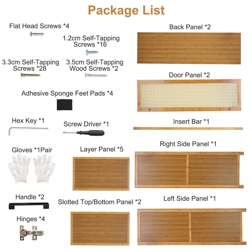 6-tier Bamboo Shoe Rack, Freestanding Shoe Cabinet
