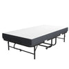 Twin Folding Bed With Memory Foam Mattress, Portable Foldable Extra Bed, Rollaway Bed For Guests, And Sturdy Metal Frame