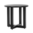 46x46x41.5cm  Round Table  Black  Cross Leg  Courtyard Iron Edge Table