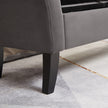51.5  Bed Bench With Storage Grey Velvet
