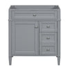 30'' Bathroom Vanity Without Top Sink, Modern Bathroom Storage Cabinet With 2 Drawers And A Tip-out Drawer