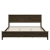 Modern Solid Wood King Size Platform Bed With Sturdy Wooden Slats Support,No Box Spring Needed, Espresso