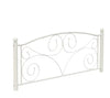Full Size Unique Flower Sturdy System Metal Bed Frame With Headboard And Footboard