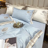 Cotton Satin Quilt Cover Bed Plain Color Bedding