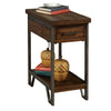 Modern Rustic Design 1pc Side Table Nightstand Multi-Colored Panels Oak Finish USB Outlet Sofa Side Table Home Furniture